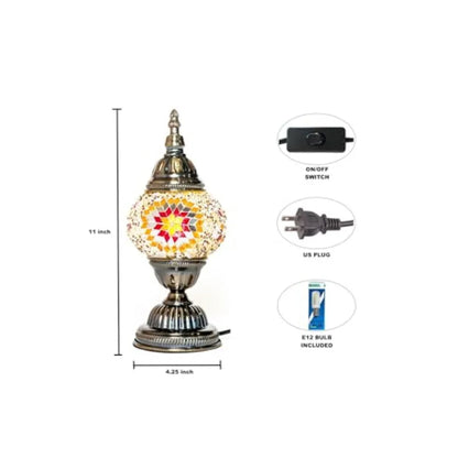 DIY Turkish Mosaic Lamp Kit, Glass Decorative Table Bedside Night Light