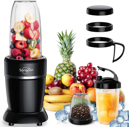 1000W Portable Smoothie Blender with 3 Cups,