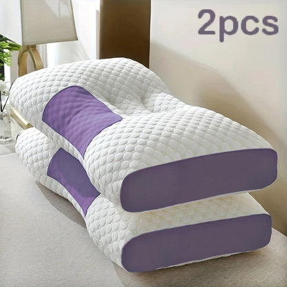 (2) High Quality Neck Massage Pillows, Ergonomic Orthopedic Support