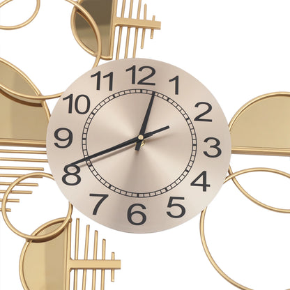 Creative Modern Metal Wall Clock, Silent Operation