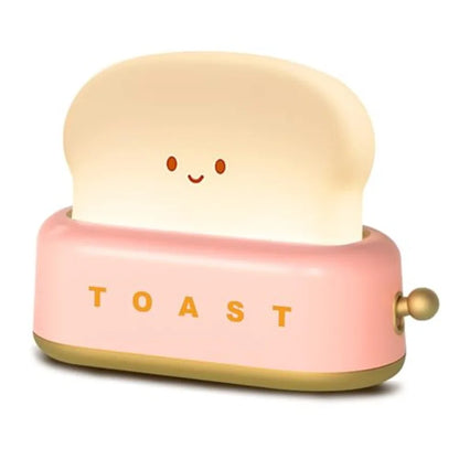 LED Toast Night Light, Rechargeable and Portable Light w/Timer