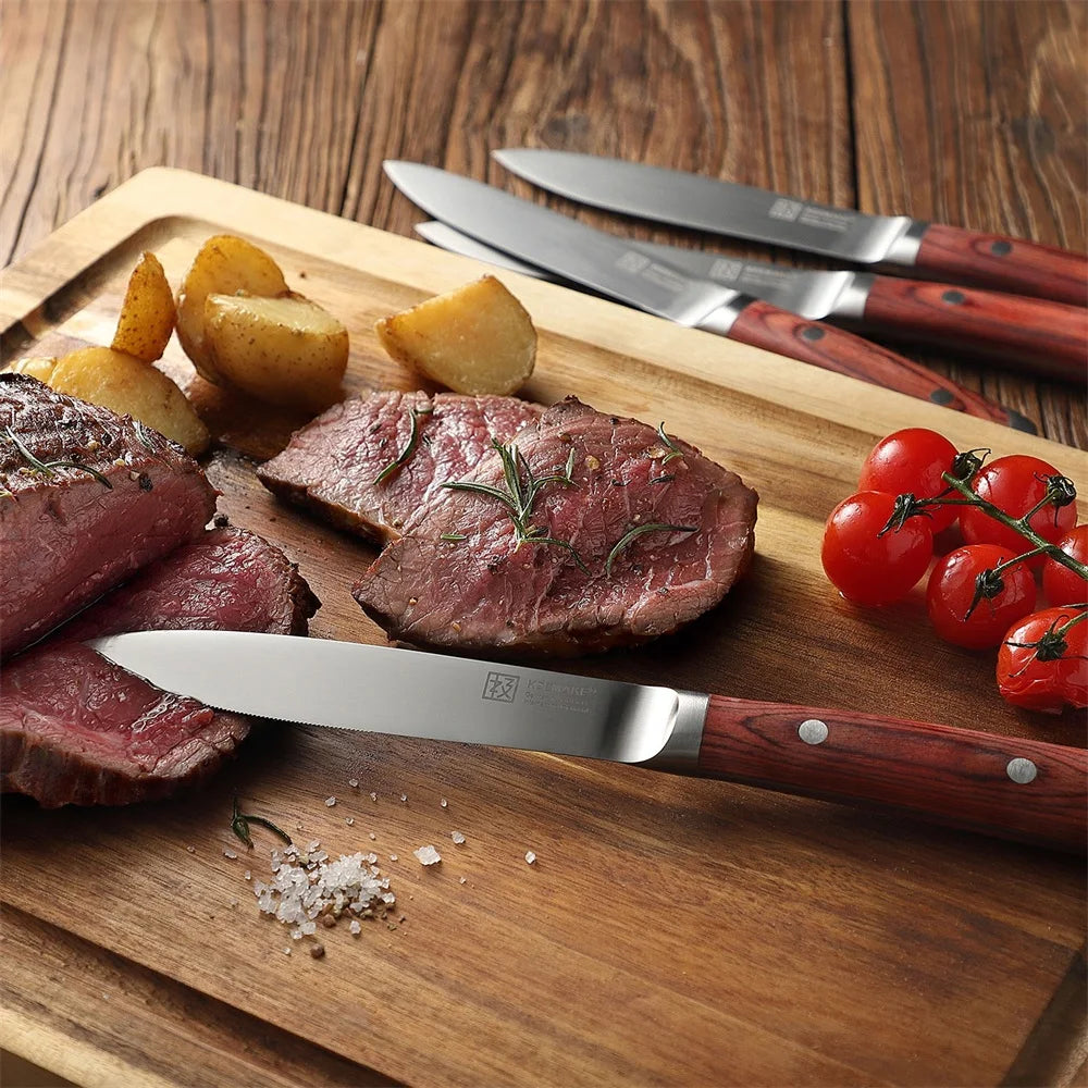 4pc 5.5"Stainless Steel Table Meat Cutting Knife Set, Ultra Sharp