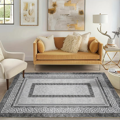 Luxury Crystal Velvet Rug, Heavy Duty, Bohemian Floral & Persian Pattern
