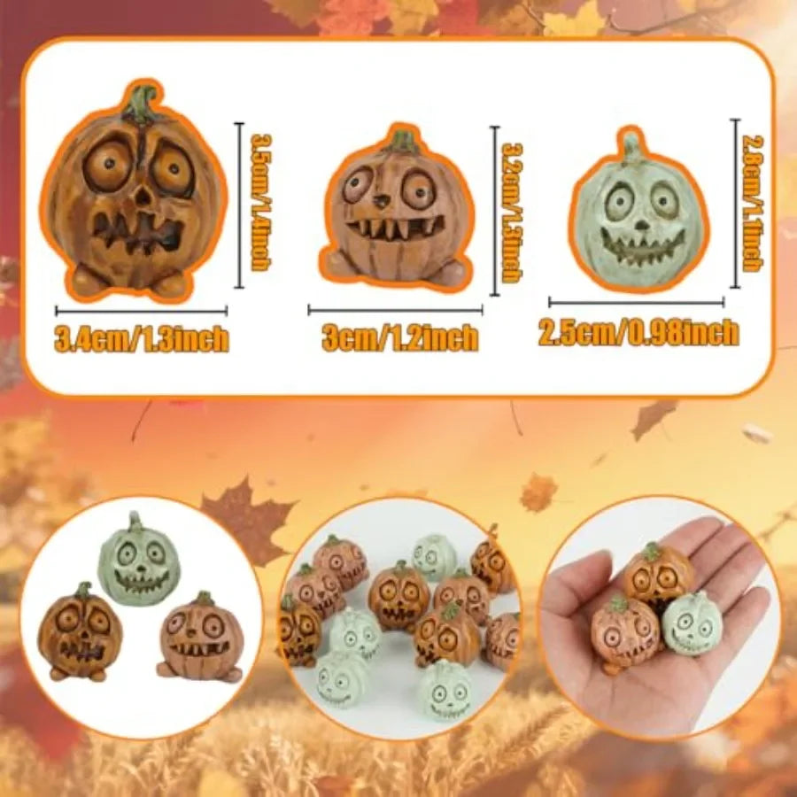 12pc Halloween/Thanksgiving Small Pumpkins Plant Decorations