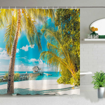 Hawaii Landscape Outdoor Shower Curtain I