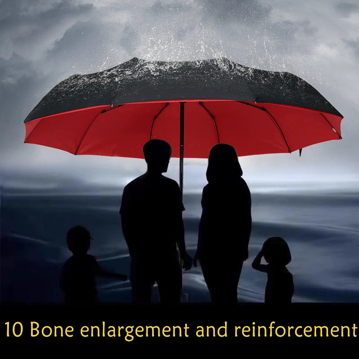 Extra Large, Ten Bone, Folding Umbrella