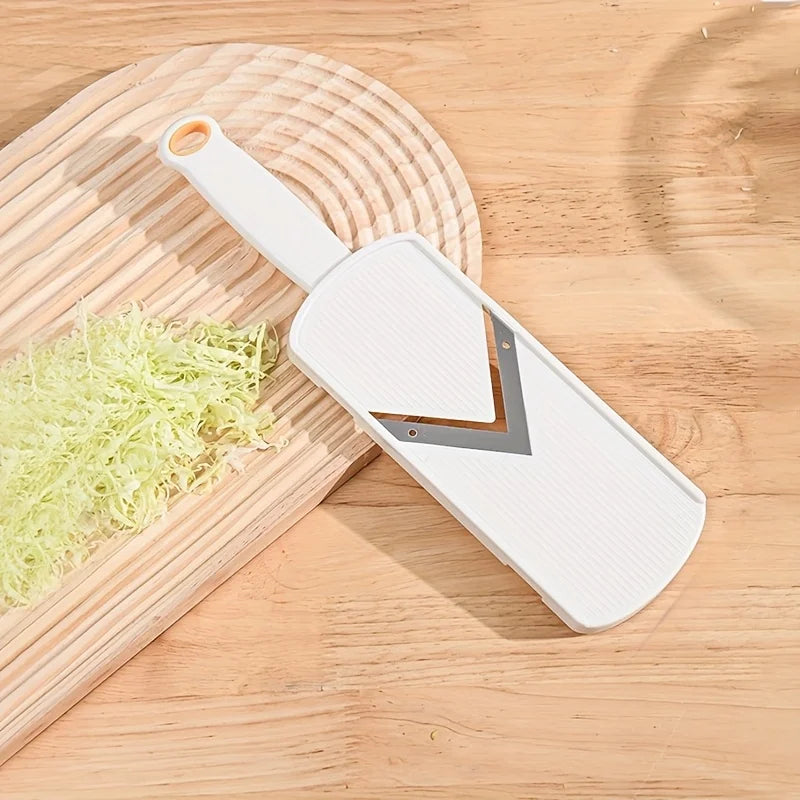 Plastic Vegetable Slicer, Cabbage Shredder w/Stainless Steel Blade