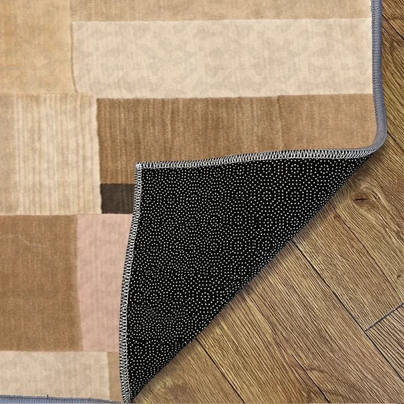 Nordic Minimalist Geometric Color Block Living Room Carpet