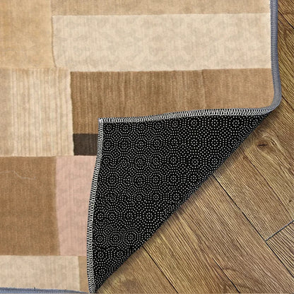 Nordic Minimalist Geometric Color Block Living Room Carpet