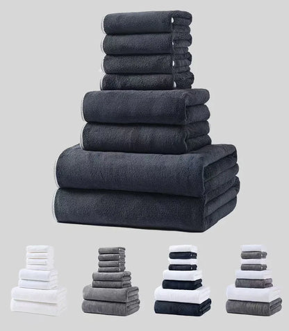 100% Cotton Super Absorbent Bathroom Towels Set