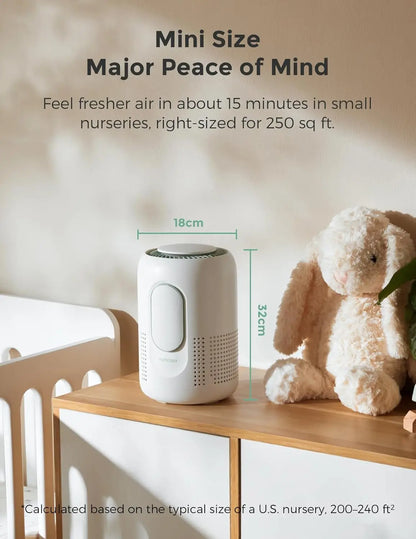 4-in-1 Filter Air Purifier w/H13 HEPA & Carbon, Real-time PM2.5 Air Monitor,