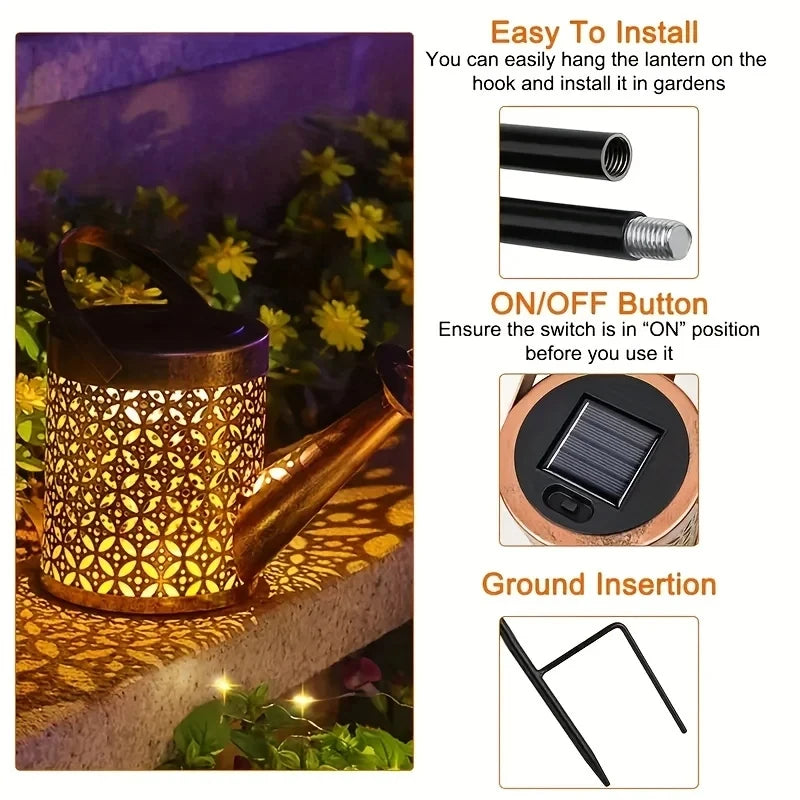 Large Outdoor Waterproof Shower Lights, Hanging Star LED Fairy