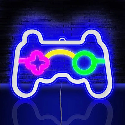 LED Game Controller Shape Neon Light- USB/Battery Powered