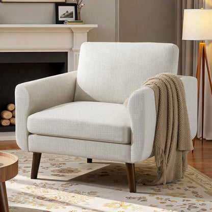 37" Oversized Mid-Century Modern Accent Chair
