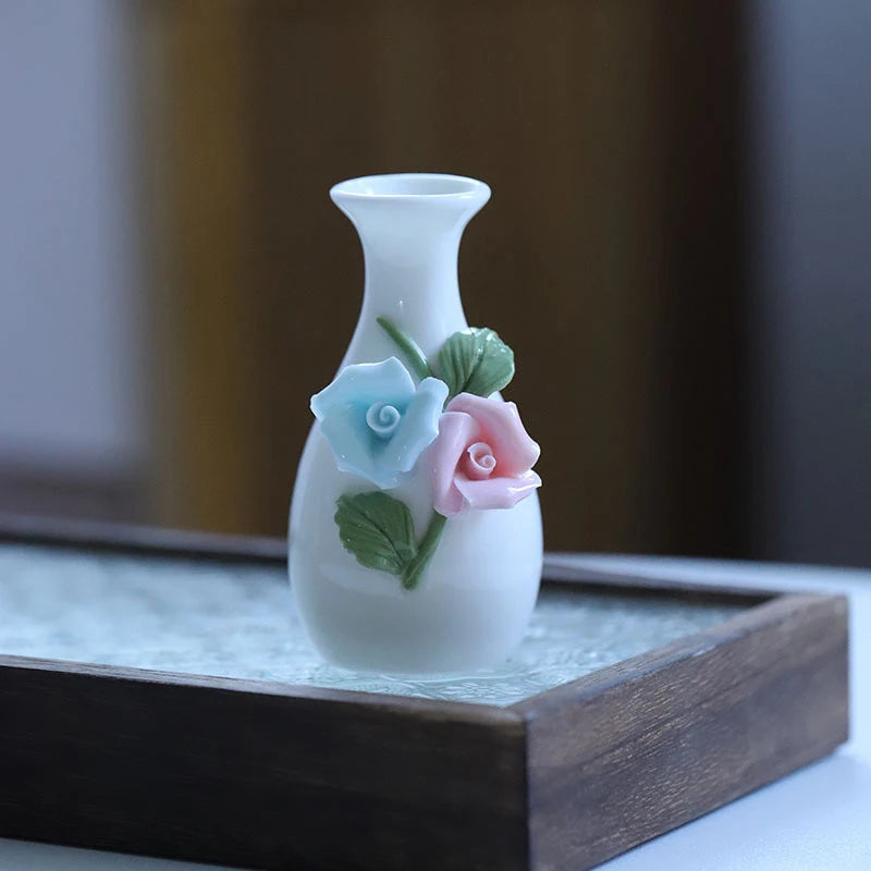 1pc Chinese Style Ceramic Small Vases
