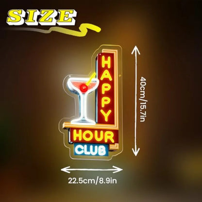 Dimmable Retro Led Club Neon Light for Man Cave, USB Powered
