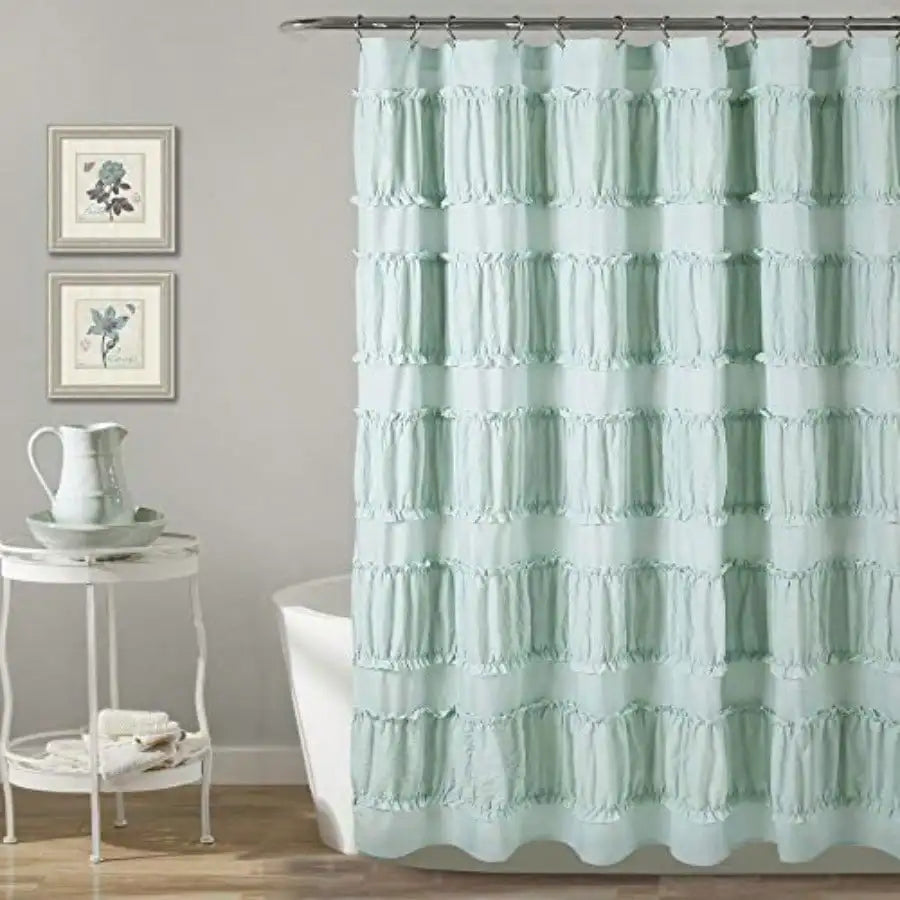 Ruffled Shower Curtain 72" X 72"