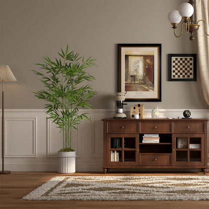 4/5/6ft Tall Artificial Bamboo Tree, Lifelike Leaves