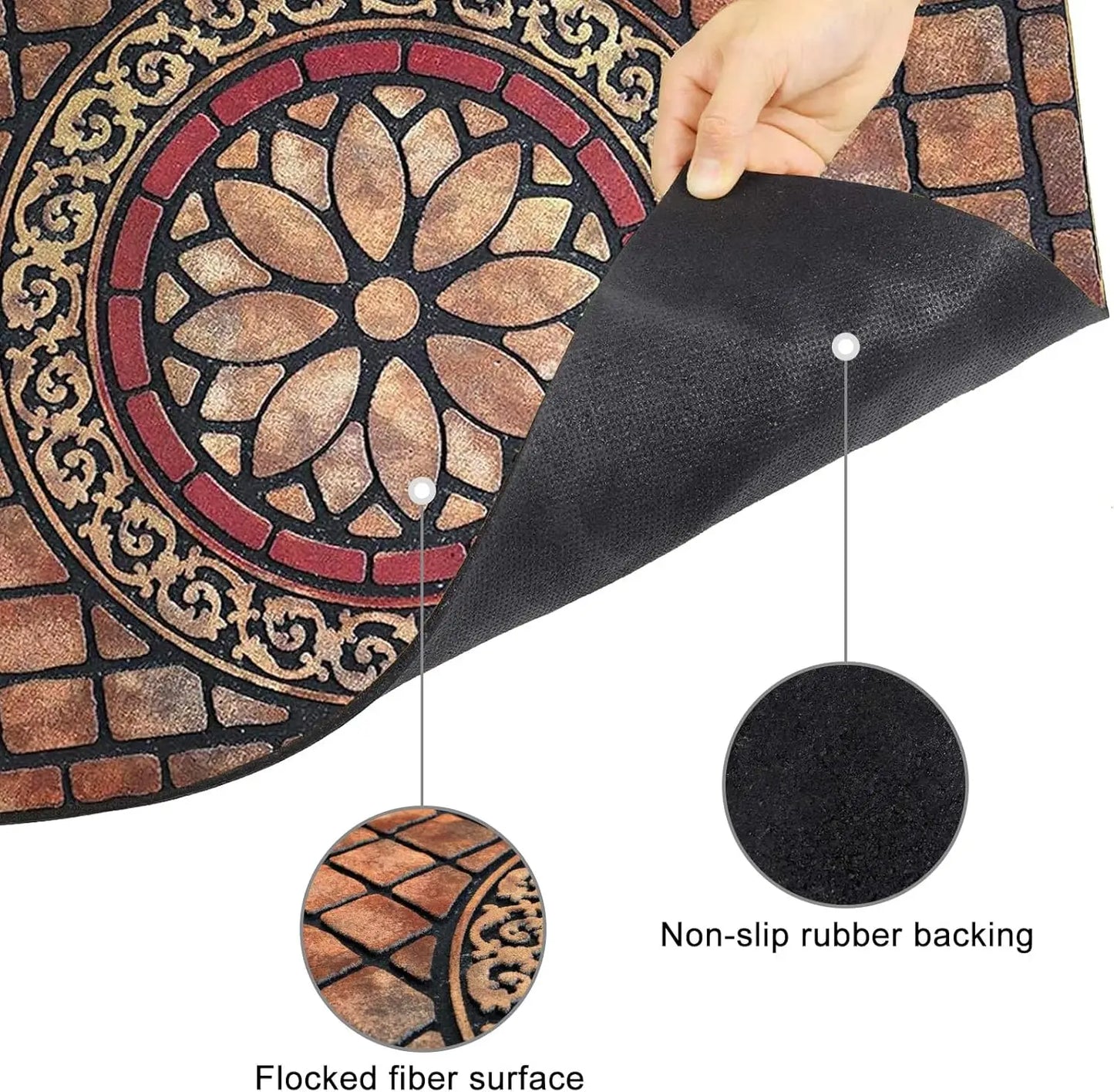 Rectangle Entrance Door Mat Large 18" x 30"; High Traffic Area