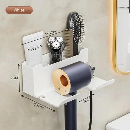 Wall Mount Hair Dryer Organizer, Holder, Suction Cup