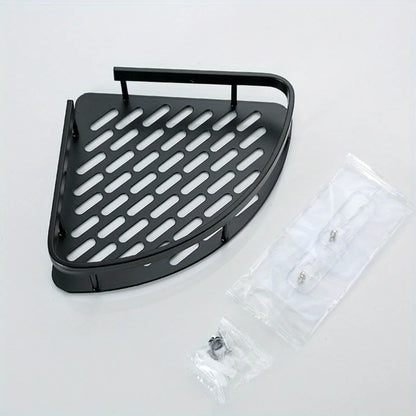 Tension Corner Mounted Shower Caddy, Stainless, No Drill