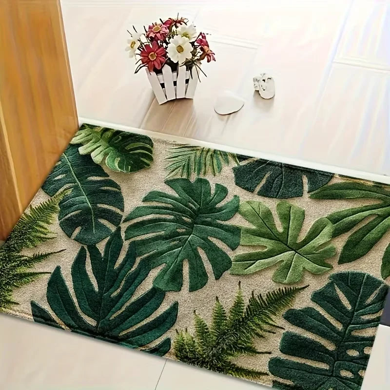 Colorful Waterproof Floral Doormat, Various Options and Colors