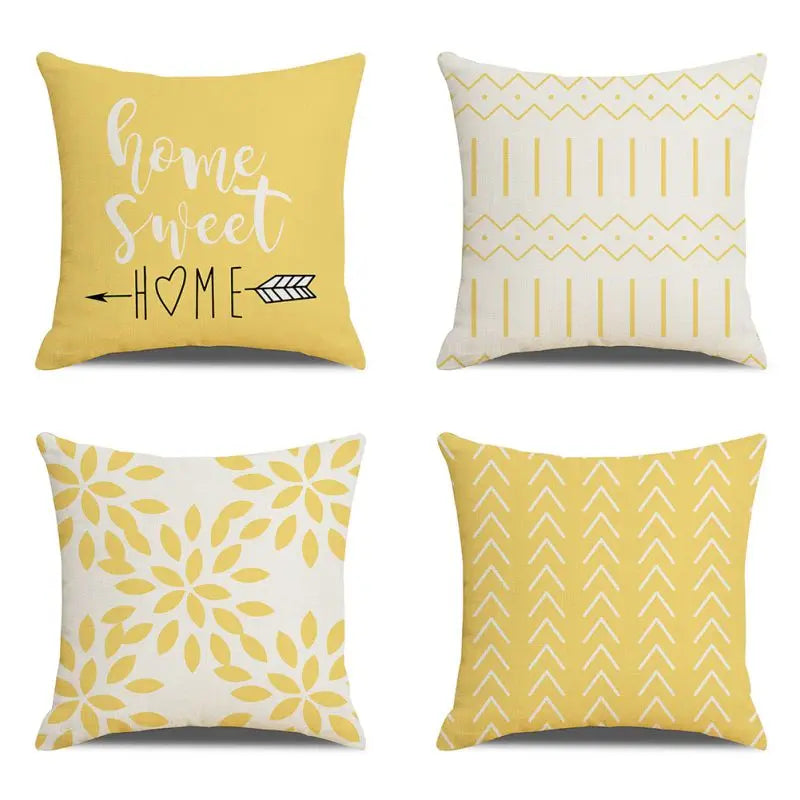 4pc, 18"x18" Decorative Throw Pillow Covers