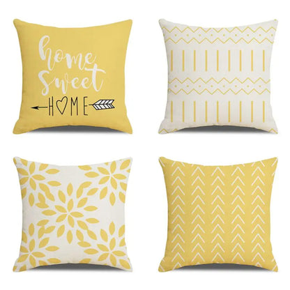 4pc, 18"x18" Decorative Throw Pillow Covers