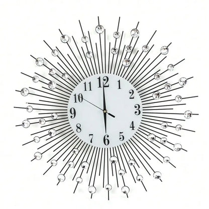 60cm/23.62" Sun Design Crushed Diamond Crystal Wall Clock