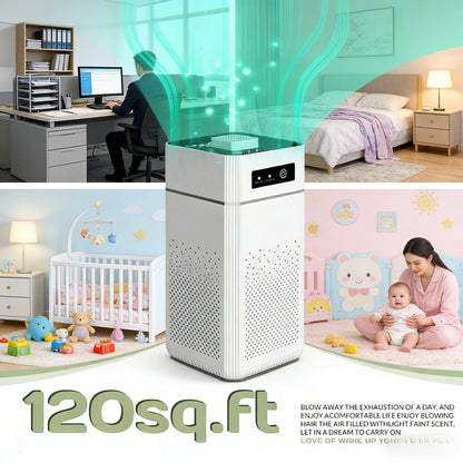 HEPA Air Purifier, 20dB Low Noise, USB Powered 360°