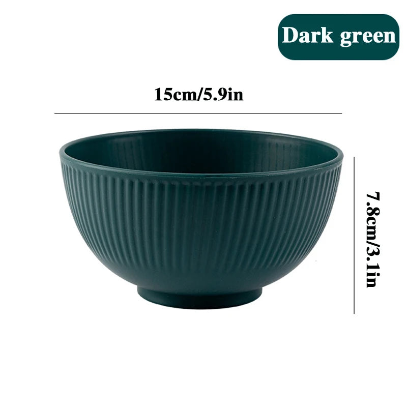 8pcs high-value anti-fall plastic bowls