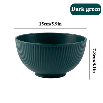 8pcs high-value anti-fall plastic bowls