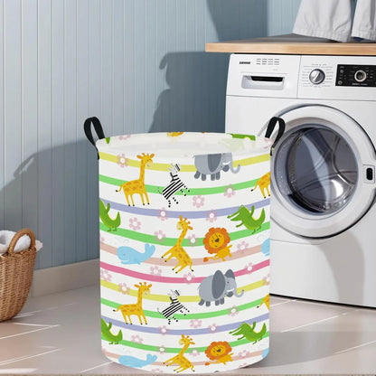 Colorful Animals Baby Laundry Hamper & Kid Laundry Basket