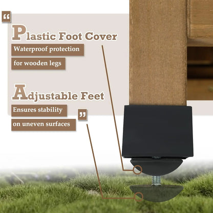 32"x39" Outdoor Storage Shed, Garden Storage Cabinet