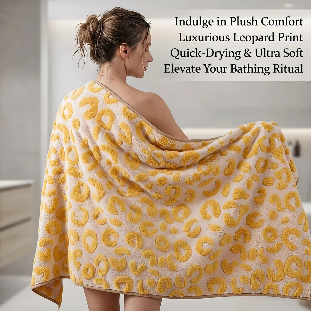16pc Print Coral Flannel Bath Towel Set