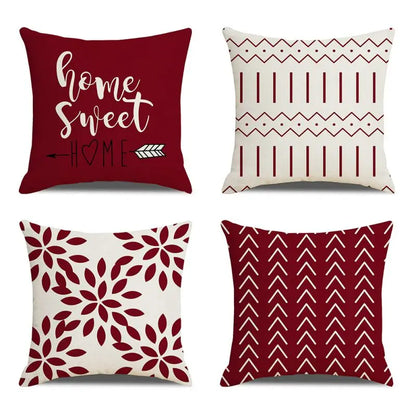 4pc, 18"x18" Decorative Throw Pillow Covers