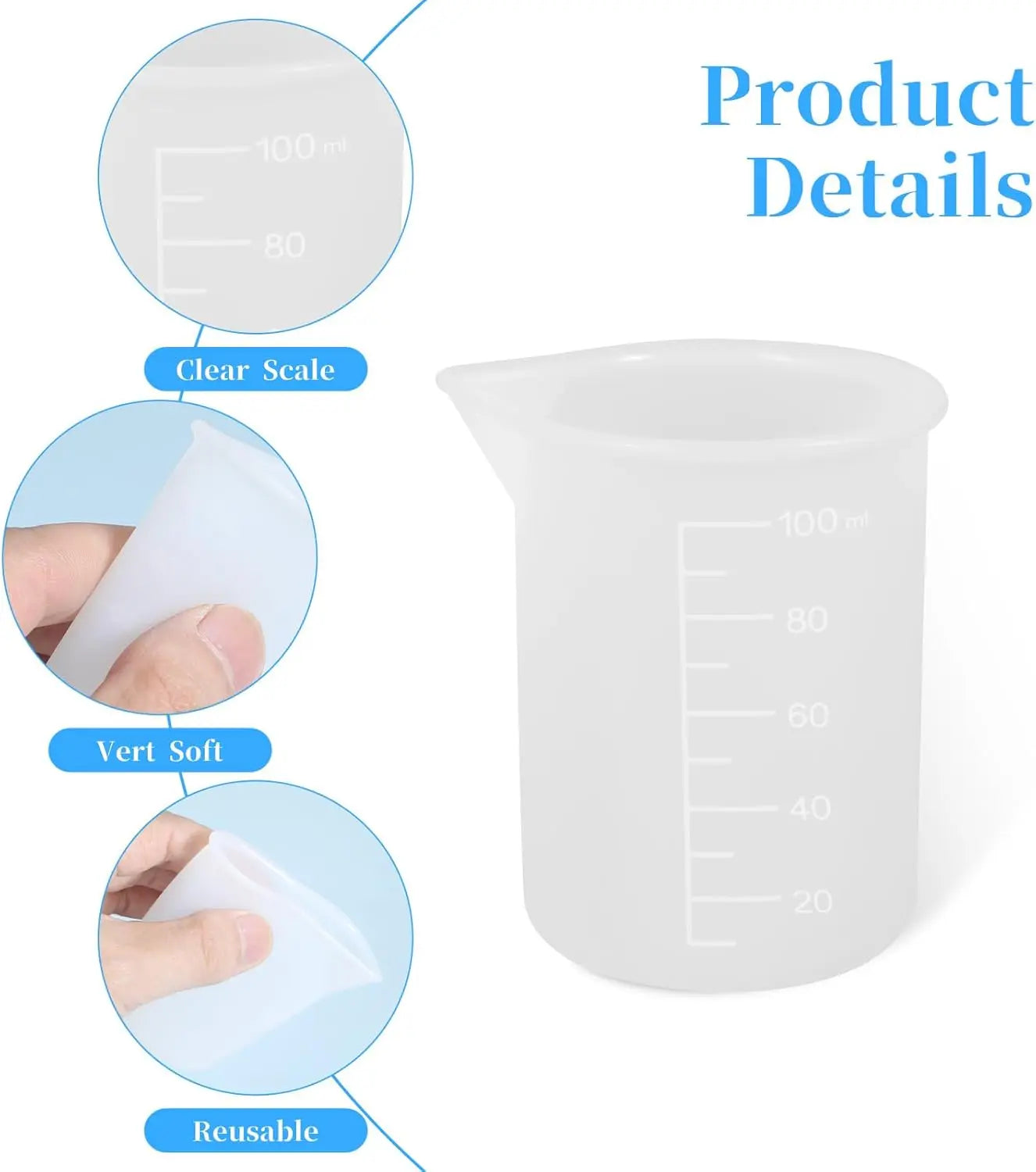 2pc Silicone Laundry Detergent Cup, Laundry Detergent Measuring Cup