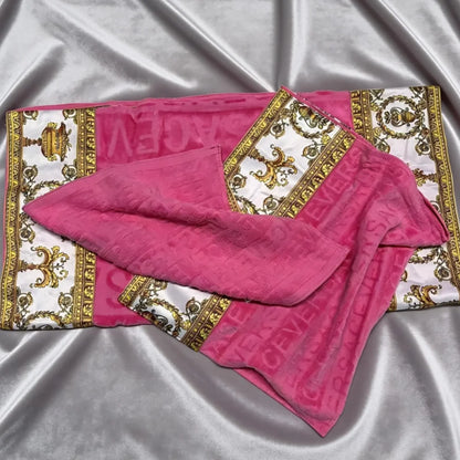 Towel Set 3 Piece Absorbent Quick Dry Bathrobe Beach Towel