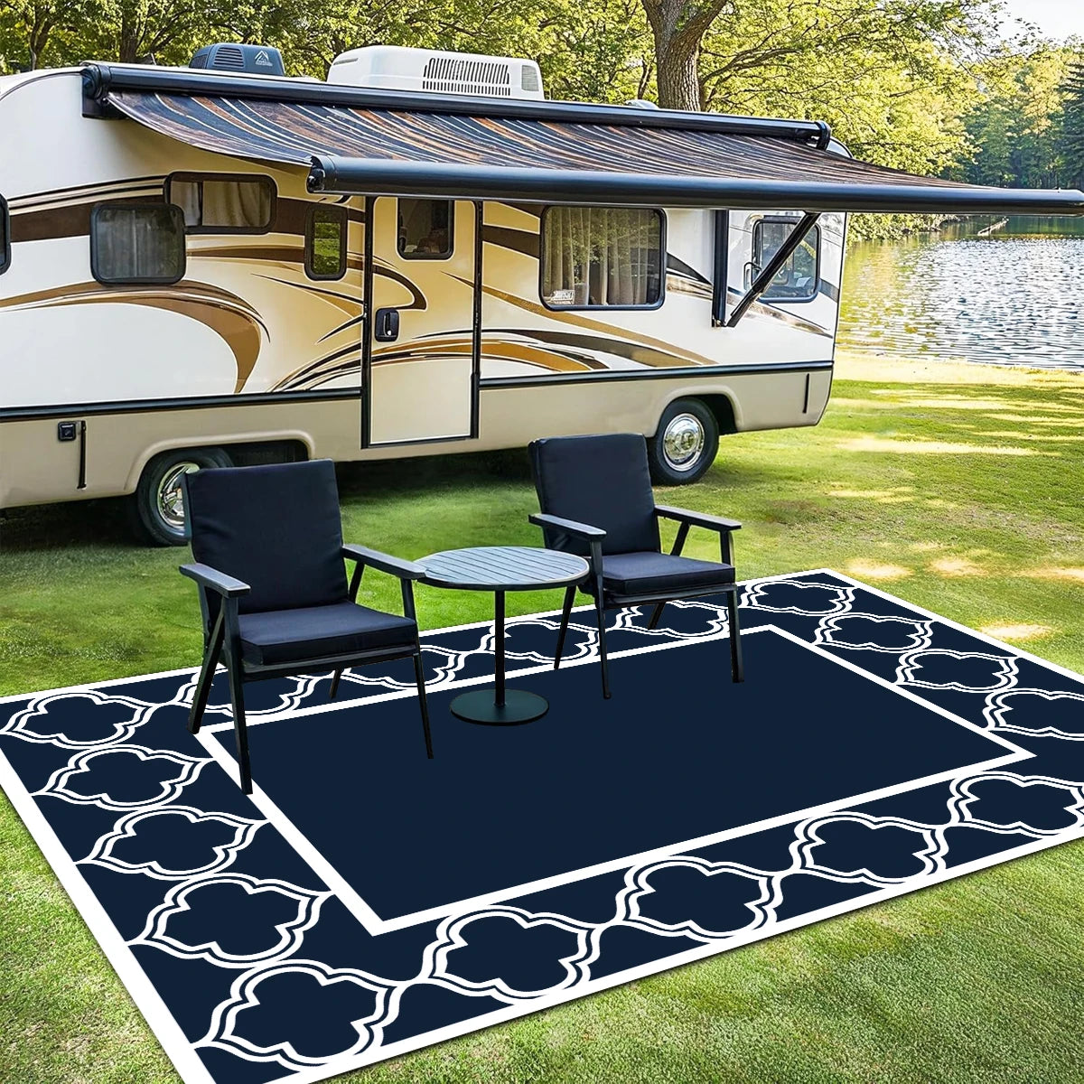 Outdoor Rugs, Waterproof, Reversible
