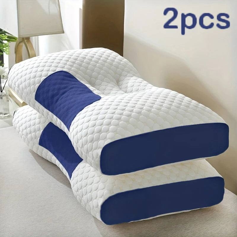 (2) High Quality Neck Massage Pillows, Ergonomic Orthopedic Support