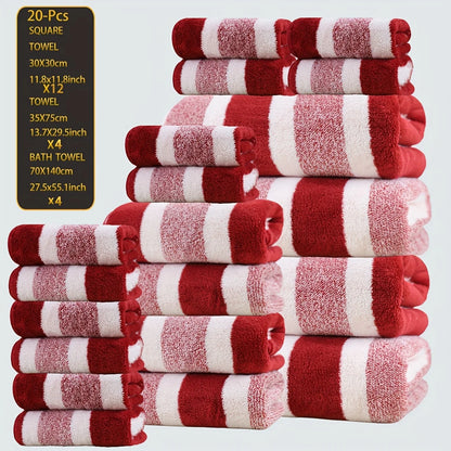 Ultra-Soft Coral Fleece Towel Set, Quick-Dry, Cozy Texture