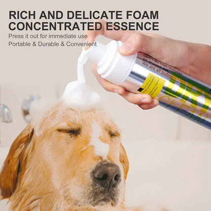 200ML Pet Dry Cleaning Foam Without Rinse Dog Cat Puppy Shower Gel