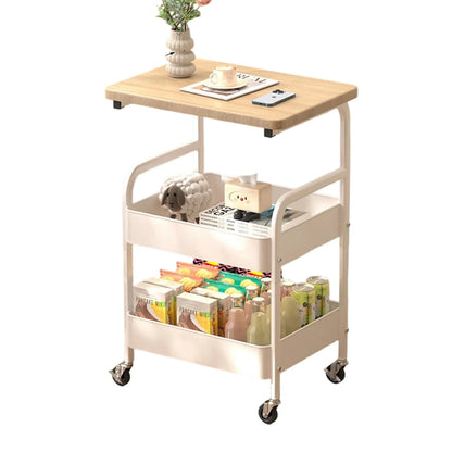 3-Tier Rolling Utility Organizer for Kitchen, Bathroom