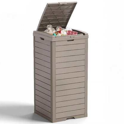 38 Gallon Trash Bin, Waterproof, UV-Resistant ,Lockable Lid