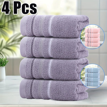 4pk Set - 100% Cotton Towels, Absorbent