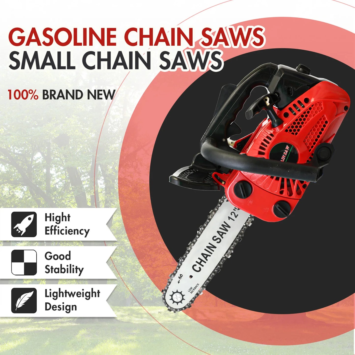 12 Inch Gasoline Lightweight Chainsaw