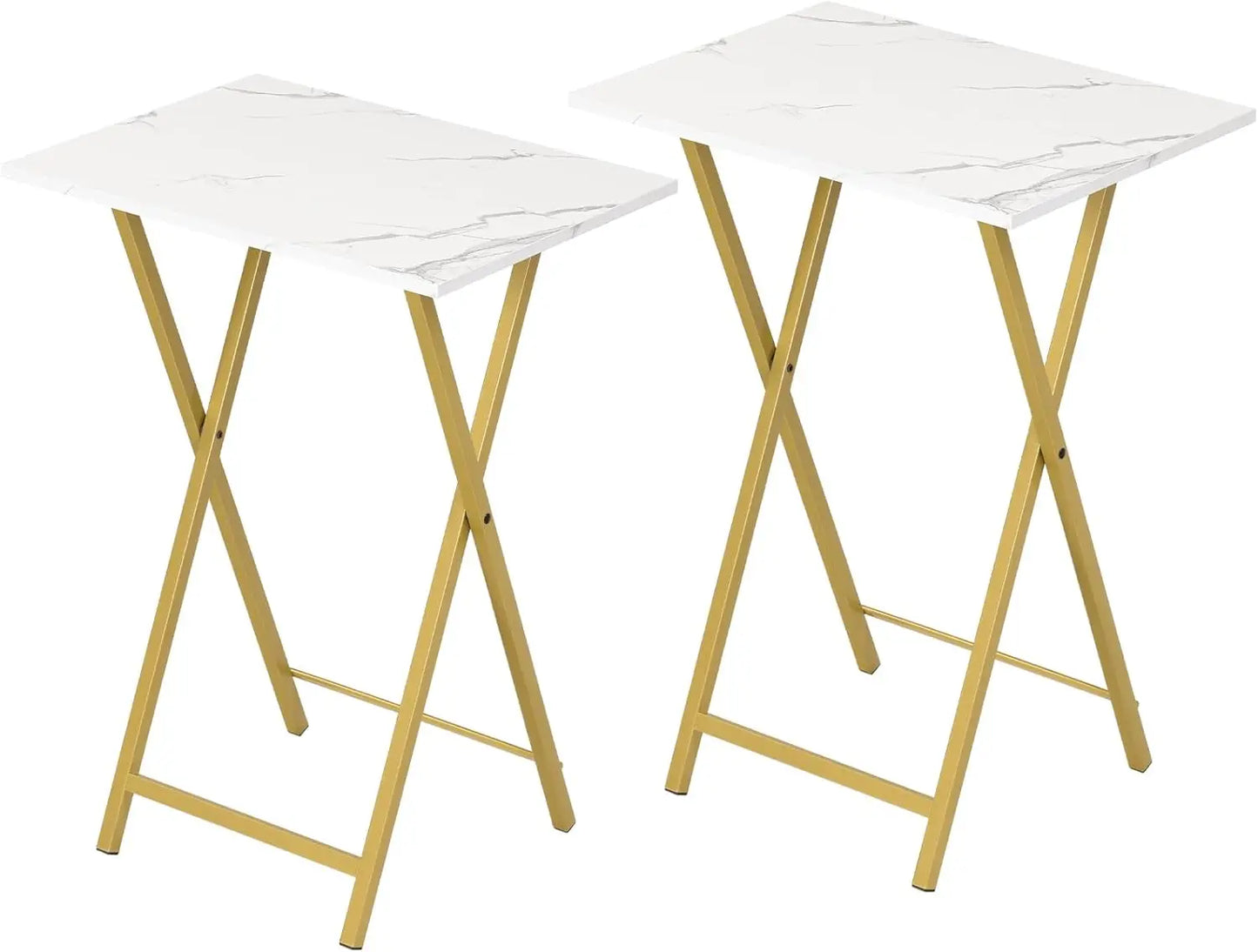 Set (2) Folding TV Tray Tables, Couch and Chairside Table