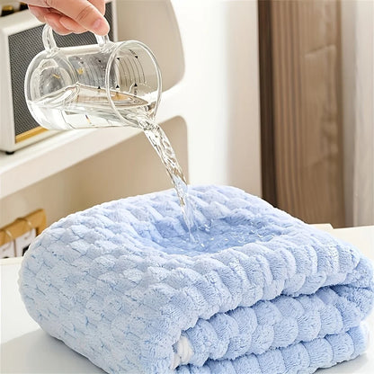 Coral Velvet Bath Towel, Thickened, Enlarged, Soft, Quick-Drying