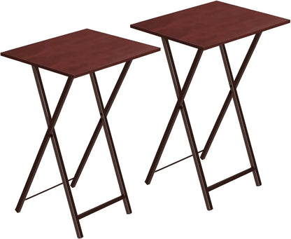 Set (2) Folding TV Tray Tables, Couch and Chairside Table