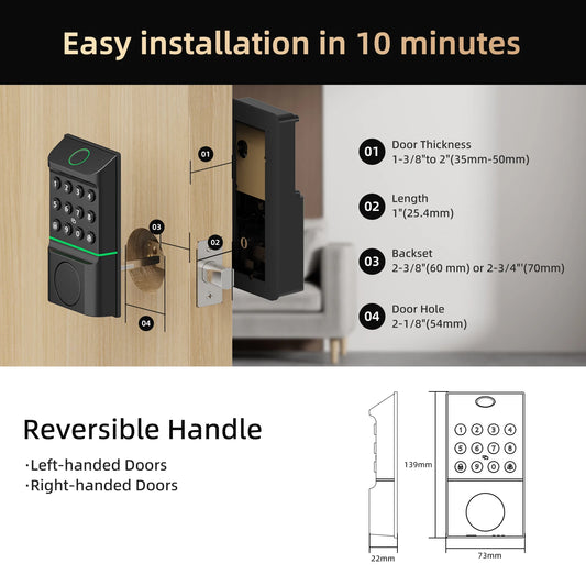 Smart Lock Fingerprint Door Lock
